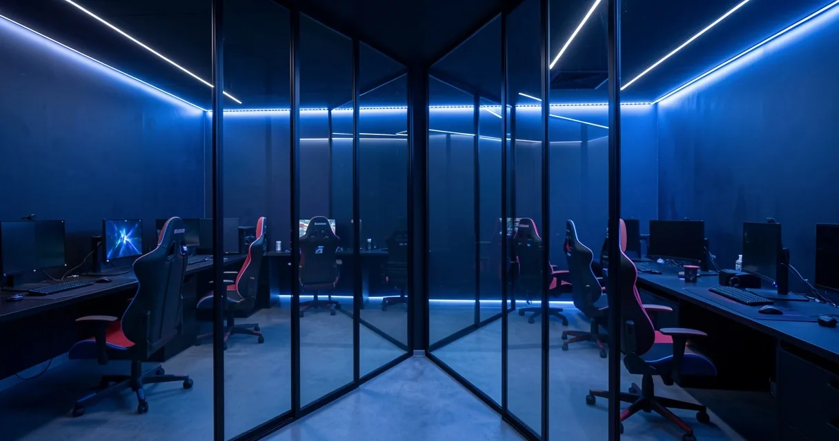 Zona VIP con escritorios amplios y sillas de gama profesional
