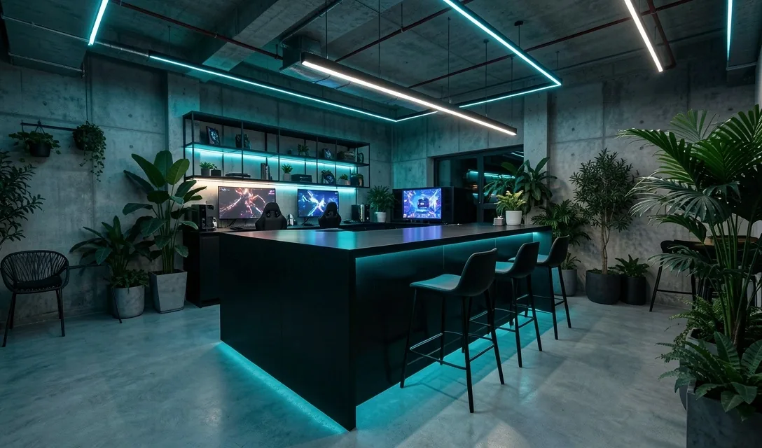 Zona de cafetería en Weravia Cartagena