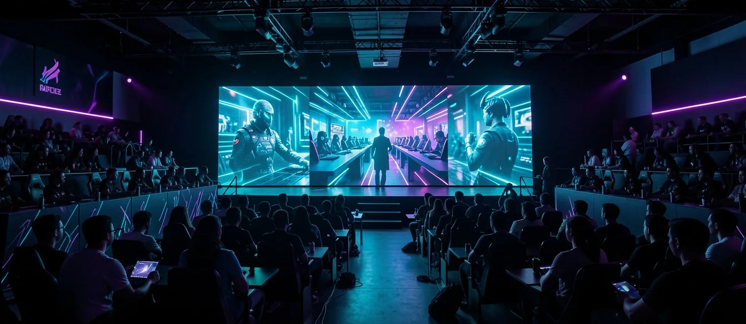 Pantalla de gran formato en evento de Weravia