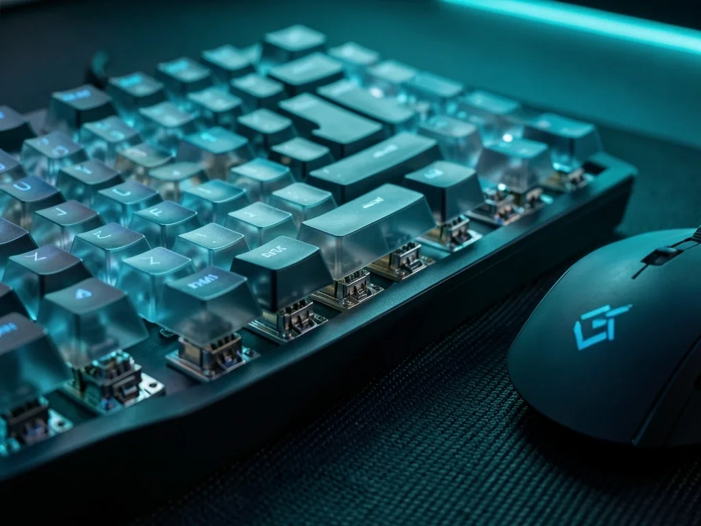 Teclado mecánico premium y ratón personalizable